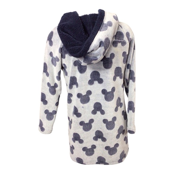 Disney Gray and Black Mickey Mouse Pajama Hoodie - Picture 3 of 4